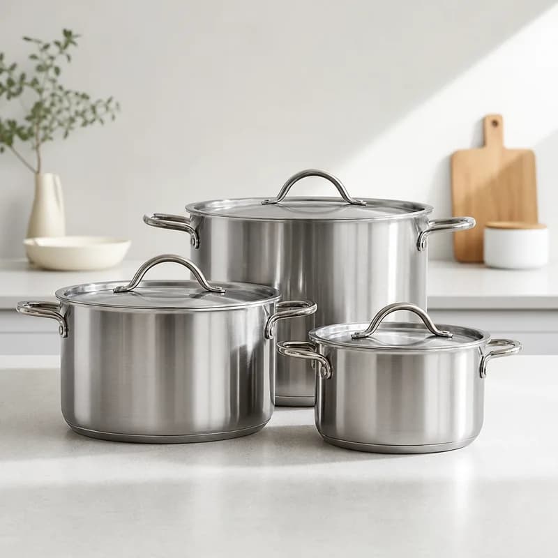 Bộ nồi 3 món inox 304