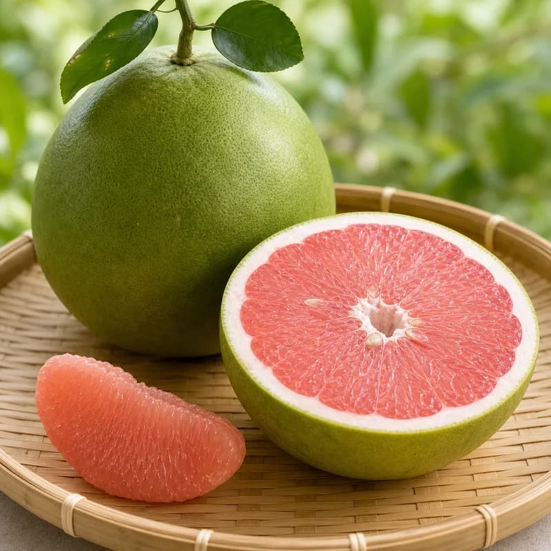 Bưởi da xanh ruột hồng